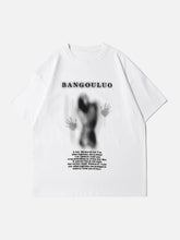 T-shirt imprimé silhouette sombre